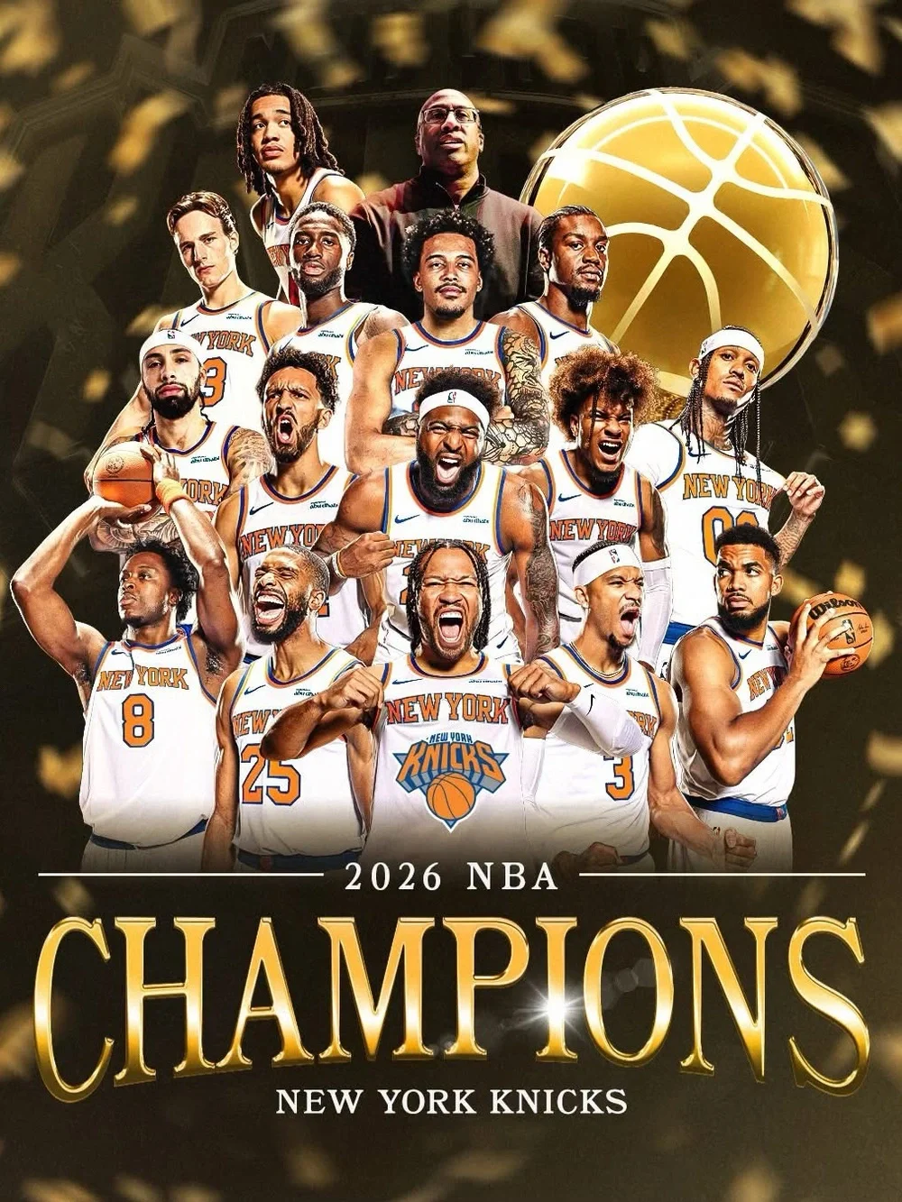 New York Knicks 2026 NBA Finals Champions Lanyard/ ID and key holder limited
